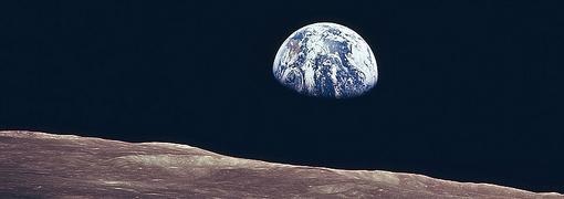 Die Erde ... vom Mond aus gesehen